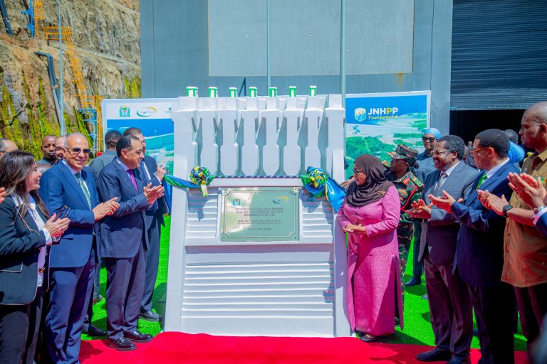RAIS SAMIA AZINDUA KITUO CHA KUZALISHA UMEME CHA JULIUS NYERERE